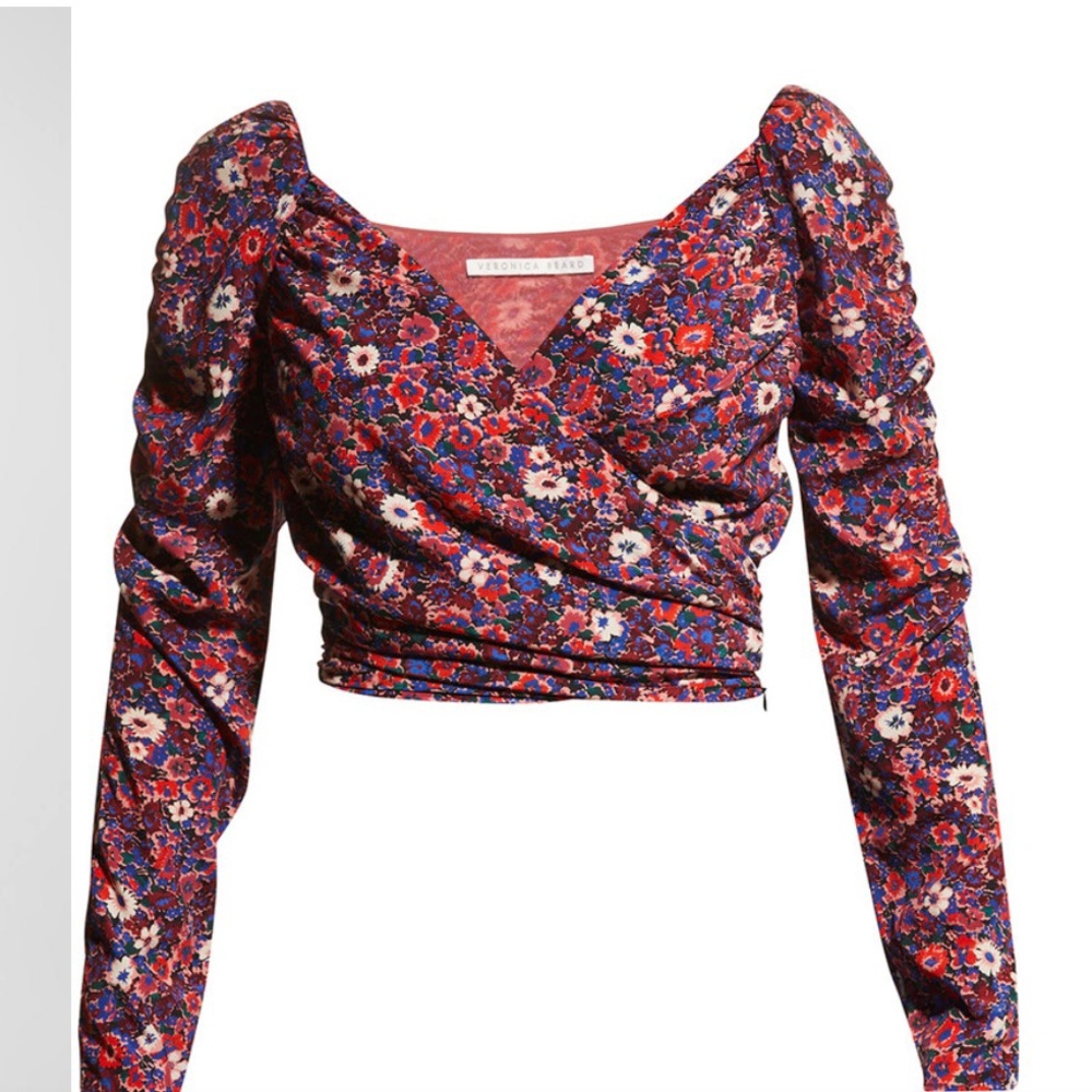 NWT Veronica Beard Sabo Silk Floral Top Size 10